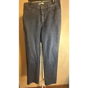 Lee Jeans Women 12 Blue Classic Fit Mid Rise Straight Leg Stretch Denim Mom